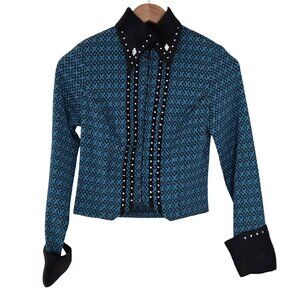 Women's - Hobby Horse Western Equestrian Long Sleeve Show Shirt, Size Small